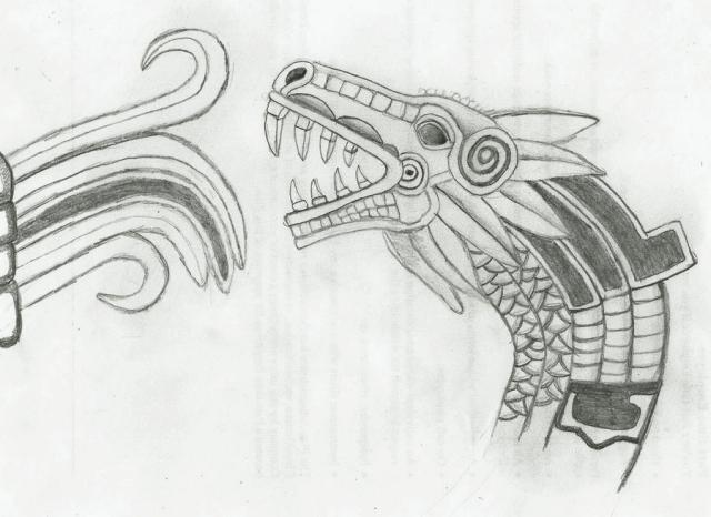 Quetzalcoatl und Tezcatlipoca (Mittelamerika) .